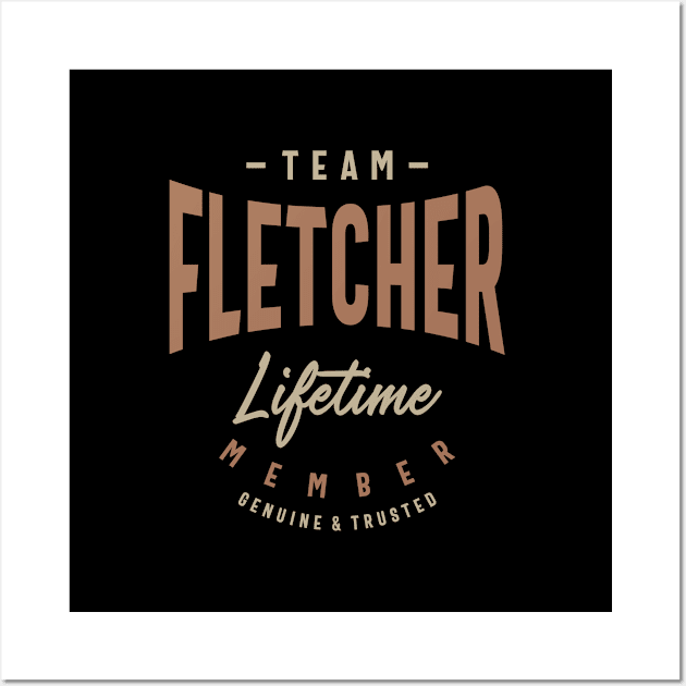 Team Fletcher Lifetime Member Personalized Name Wall Art by cidolopez